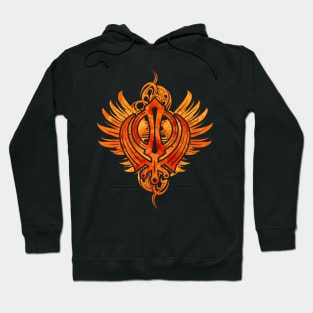 Decorative Sikh Khanda symbol Hoodie